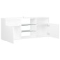 TV-Schrank mit LED-Leuchten Weiß 120x30x50 cm TV-Schrank mit LED-Leuchten Weiß 120x30x50 cm