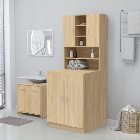 Waschmaschinenschrank Sonoma-Eiche 71x71,5x91,5 cm