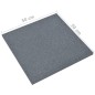 vidaXL Fallschutzmatten 6 Stk. Gummi 50x50x3 cm Grau vidaXL Fallschutzmatten 6 Stk. Gummi 50x50x3 cm Grau