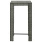 Garten-Bartisch Grau 60,5x60,5x110,5 cm Poly Rattan Garten-Bartisch Grau 60,5x60,5x110,5 cm Poly Rattan