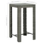 Garten-Bartisch Grau 60,5x60,5x110,5 cm Poly Rattan Garten-Bartisch Grau 60,5x60,5x110,5 cm Poly Rattan