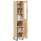 vidaXL Highboard Sonoma-Eiche 34,5x34x180 cm Holzwerkstoff vidaXL Highboard Sonoma-Eiche 34,5x34x180 cm Holzwerkstoff