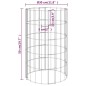 Gabionen-Hochbeete 4 Stk. Rund Ø30x50/100/150/200 cm Gabionen-Hochbeete 4 Stk. Rund Ø30x50/100/150/200 cm
