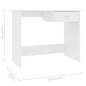 Schreibtisch Weiß 100x50x76 cm Holzwerkstoff Schreibtisch Weiß 100x50x76 cm Holzwerkstoff