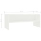 TV-Schrank Weiß 100x40x40 cm Holzwerkstoff TV-Schrank Weiß 100x40x40 cm Holzwerkstoff