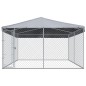 Outdoor-Hundezwinger mit Überdachung 382x382x225 cm Outdoor-Hundezwinger mit Überdachung 382x382x225 cm