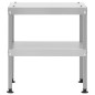 vidaXL Tisch für Räucherofen 40x28x44,5 cm Verzinkter Stahl vidaXL Tisch für Räucherofen 40x28x44,5 cm Verzinkter Stahl