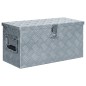 vidaXL Aluminiumkiste 61,5 x 26,5 x 30 cm Silbern vidaXL Aluminiumkiste 61,5 x 26,5 x 30 cm Silbern
