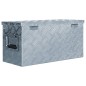 vidaXL Aluminiumkiste 61,5 x 26,5 x 30 cm Silbern vidaXL Aluminiumkiste 61,5 x 26,5 x 30 cm Silbern
