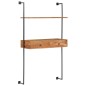 Wandschreibtisch 90 x 40 x 170 cm Massivholz Akazie Wandschreibtisch 90 x 40 x 170 cm Massivholz Akazie