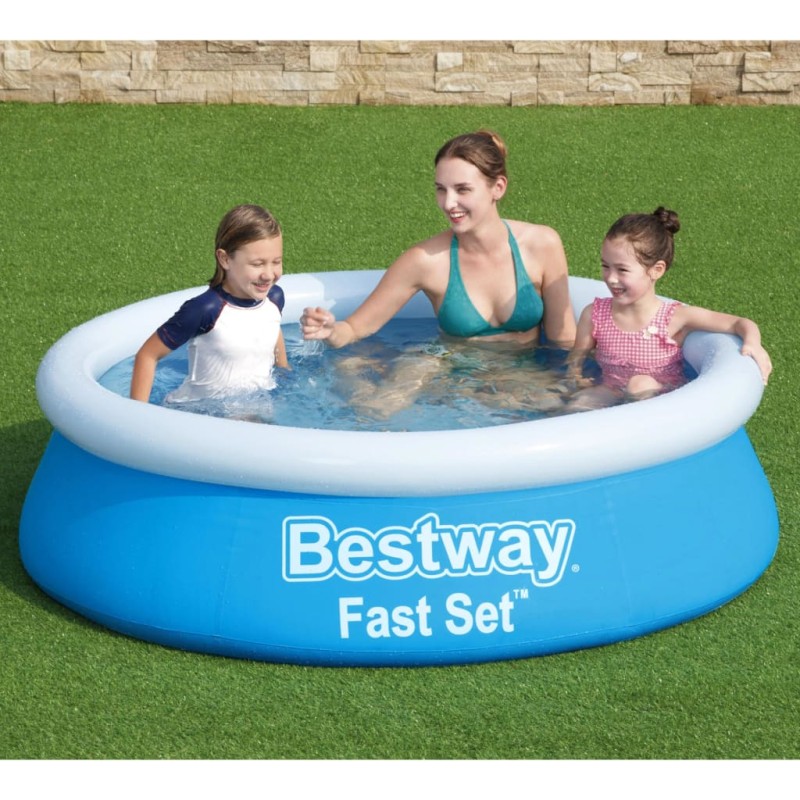 Bestway Fast Set Aufblasbarer Pool Rund 183x51 cm Blau Bestway Fast Set Aufblasbarer Pool Rund 183x51 cm Blau