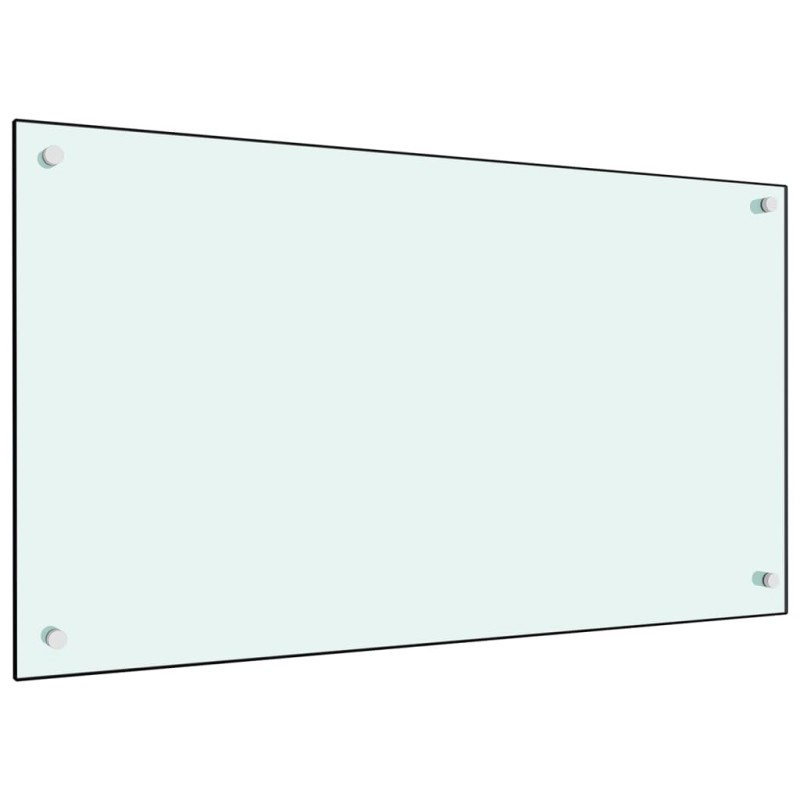 vidaXL Küchenrückwand Weiß 90x50 cm Hartglas vidaXL Küchenrückwand Weiß 90x50 cm Hartglas