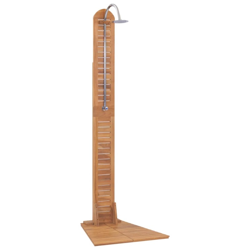 vidaXL Gartendusche Teak Massiv 70 x 75 x 204 cm vidaXL Gartendusche Teak Massiv 70 x 75 x 204 cm