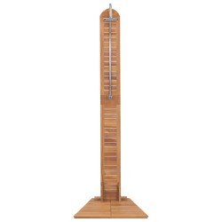 vidaXL Gartendusche Teak Massiv 70 x 75 x 204 cm