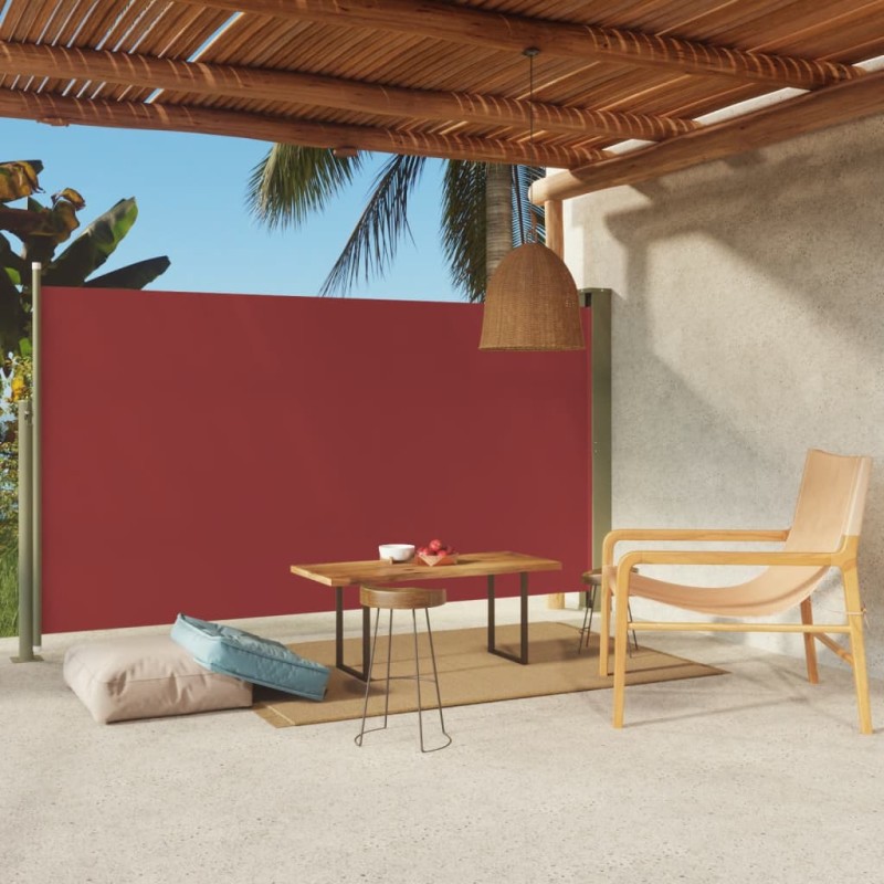 vidaXL Seitenmarkise Ausziehbar 170x300 cm Rot vidaXL Seitenmarkise Ausziehbar 170x300 cm Rot
