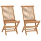 Klappbare Gartenstühle 2 Stk. Massivholz Teak Klappbare Gartenstühle 2 Stk. Massivholz Teak