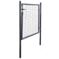 Mesh-Gartentor Verzinkter Stahl 85,5x100 cm Grau Mesh-Gartentor Verzinkter Stahl 85,5x100 cm Grau
