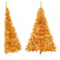 Künstlicher Halb-Weihnachtsbaum mit Ständer Gold 180 cm PVC Künstlicher Halb-Weihnachtsbaum mit Ständer Gold 180 cm PVC