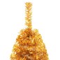 Künstlicher Halb-Weihnachtsbaum mit Ständer Gold 180 cm PVC Künstlicher Halb-Weihnachtsbaum mit Ständer Gold 180 cm PVC