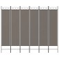 6-tlg. Paravent Anthrazit 240x220 cm Stoff 6-tlg. Paravent Anthrazit 240x220 cm Stoff