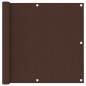 Balkon-Sichtschutz Braun 90x300 cm Oxford-Gewebe Balkon-Sichtschutz Braun 90x300 cm Oxford-Gewebe