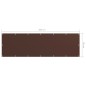 Balkon-Sichtschutz Braun 90x300 cm Oxford-Gewebe Balkon-Sichtschutz Braun 90x300 cm Oxford-Gewebe