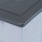 vidaXL Garten-Aufbewahrungsbox 320 L Grauschwarz vidaXL Garten-Aufbewahrungsbox 320 L Grauschwarz