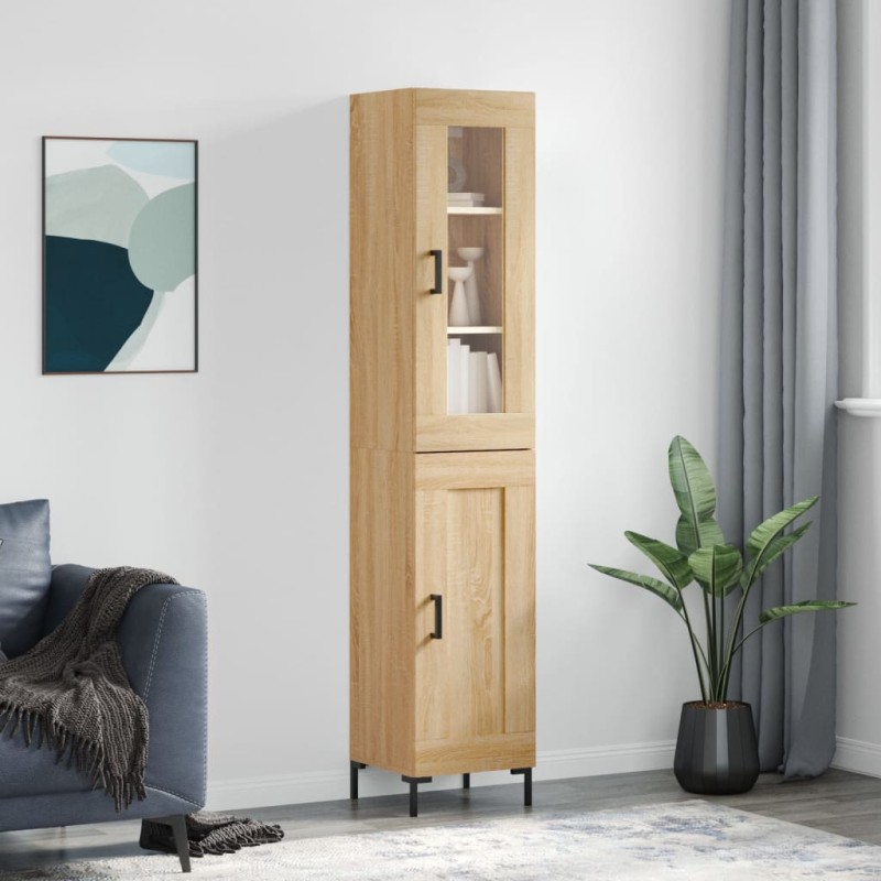 Highboard Sonoma-Eiche 34,5x34x180 cm Holzwerkstoff Highboard Sonoma-Eiche 34,5x34x180 cm Holzwerkstoff
