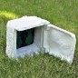 Gartensteckdose 4-fach Wasserdicht Kunstharz Weiß Gartensteckdose 4-fach Wasserdicht Kunstharz Weiß