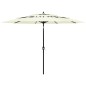Sonnenschirm mit Aluminium-Mast 3-lagig Sandfarben 3 m Sonnenschirm mit Aluminium-Mast 3-lagig Sandfarben 3 m