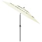 Sonnenschirm mit Aluminium-Mast 3-lagig Sandfarben 3 m Sonnenschirm mit Aluminium-Mast 3-lagig Sandfarben 3 m
