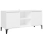 vidaXL TV-Schrank mit Metallbeinen Weiß 103,5x35x50 cm vidaXL TV-Schrank mit Metallbeinen Weiß 103,5x35x50 cm
