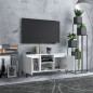 vidaXL TV-Schrank mit Metallbeinen Weiß 103,5x35x50 cm vidaXL TV-Schrank mit Metallbeinen Weiß 103,5x35x50 cm