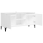 vidaXL TV-Schrank mit Metallbeinen Weiß 103,5x35x50 cm vidaXL TV-Schrank mit Metallbeinen Weiß 103,5x35x50 cm
