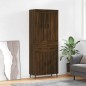 Highboard Braun Eichen-Optik 69,5x34x180 cm Holzwerkstoff Highboard Braun Eichen-Optik 69,5x34x180 cm Holzwerkstoff