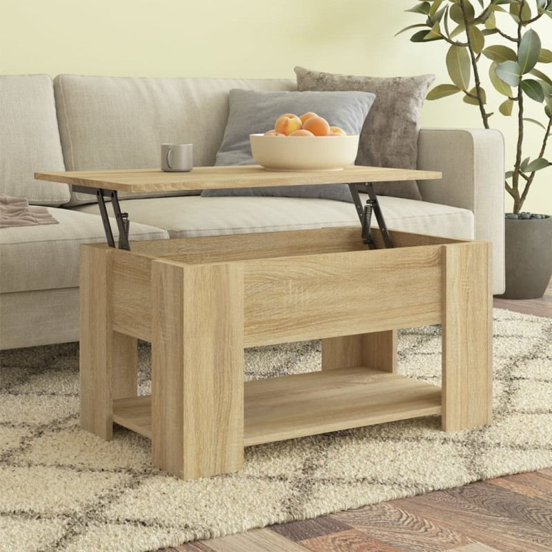 Couchtisch Sonoma-Eiche 79x49x41 cm Holzwerkstoff Couchtisch Sonoma-Eiche 79x49x41 cm Holzwerkstoff