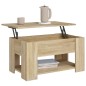Couchtisch Sonoma-Eiche 79x49x41 cm Holzwerkstoff Couchtisch Sonoma-Eiche 79x49x41 cm Holzwerkstoff