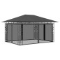 vidaXL Pavillon mit Moskitonetz 4x3x2,73 m Anthrazit 180 g/m² vidaXL Pavillon mit Moskitonetz 4x3x2,73 m Anthrazit 180 g/m²