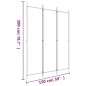 3-tlg. Paravent Weiß 150x200 cm Stoff 3-tlg. Paravent Weiß 150x200 cm Stoff