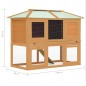 Kleintier-/Kaninchenstall 2 Etagen Holz Kleintier-/Kaninchenstall 2 Etagen Holz