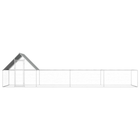 Hühnerstall 8x2x2 m Verzinkter Stahl