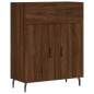 Highboard Braun Eichen-Optik 69,5x34x180 cm Holzwerkstoff Highboard Braun Eichen-Optik 69,5x34x180 cm Holzwerkstoff