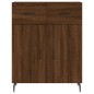 Highboard Braun Eichen-Optik 69,5x34x180 cm Holzwerkstoff Highboard Braun Eichen-Optik 69,5x34x180 cm Holzwerkstoff