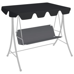 Ersatzdach für Hollywoodschaukel Schwarz 150/130x70/105 cm