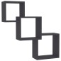 Cube Wandregale Grau 68x15x68 cm Holzwerkstoff Cube Wandregale Grau 68x15x68 cm Holzwerkstoff