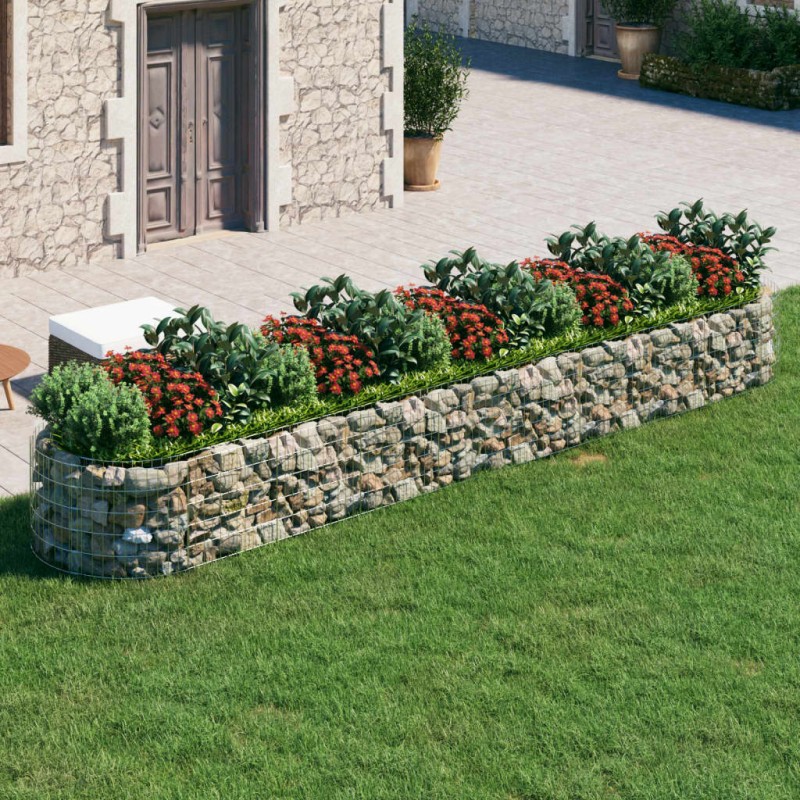 Gabionen-Hochbeet Verzinktes Eisen 500x100x50 cm Gabionen-Hochbeet Verzinktes Eisen 500x100x50 cm