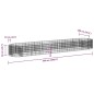 Gabionen-Hochbeet Verzinktes Eisen 500x100x50 cm Gabionen-Hochbeet Verzinktes Eisen 500x100x50 cm