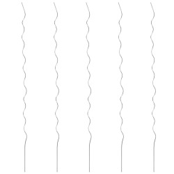 vidaXL Tomaten-Spiralstäbe 5 Stk. 110 cm Verzinkter Stahl