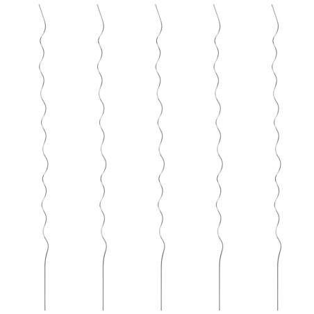 vidaXL Tomaten-Spiralstäbe 5 Stk. 110 cm Verzinkter Stahl