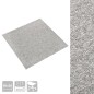 Teppichfliesen 20 Stk. 5 m² 50x50 cm Hellgrau Teppichfliesen 20 Stk. 5 m² 50x50 cm Hellgrau